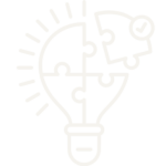 Puzzle lightbulb icon representing clean and maintainable architecture in custom business software systems.