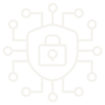 Shield and lock icon representing secure data handling in custom business software and automation systems.