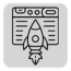 Icon representing website testing, optimisation, and launch
